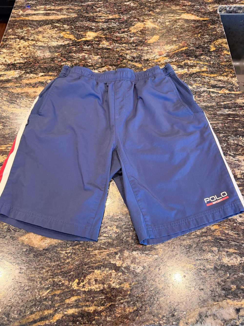 Polo by Ralph Lauren Blue Shorts with Side Stripe Sz M